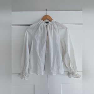 Who What Wear, white, vintage blouse, Size: xs